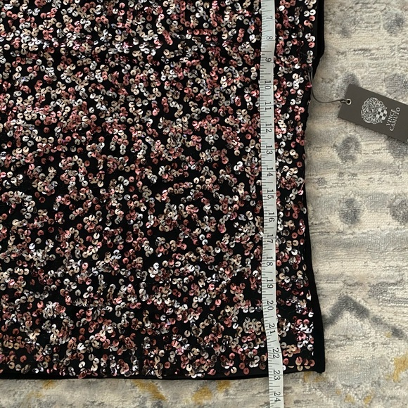 NWT Vince Camuto Women’s Sequin Knit Top Small - Picture 5 of 7